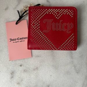 Juicy Couture Red heart Studded Women's Wallet
